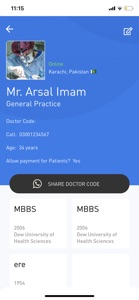 Dr Aamir TeleClinic screenshot #5 for iPhone