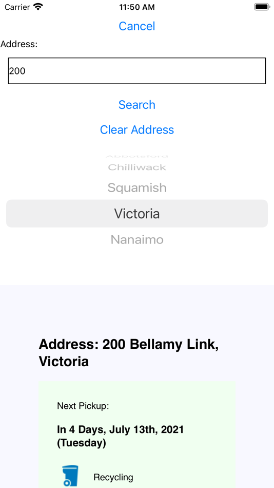 #5. Vancouver Area Garbage Collect (iOS) 由: Mohanjit Grewal