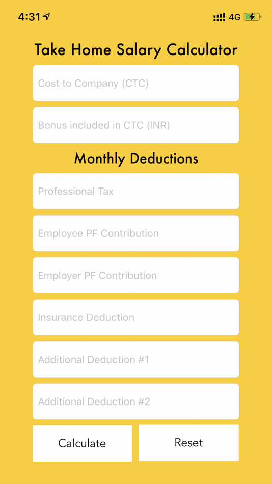 #1. Take Home Salary Calculator (iOS) 由: Ankush Minda