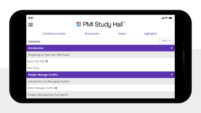 PMI Study Hall Screenshot