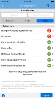 micromedex iv compatibility iphone screenshot 4