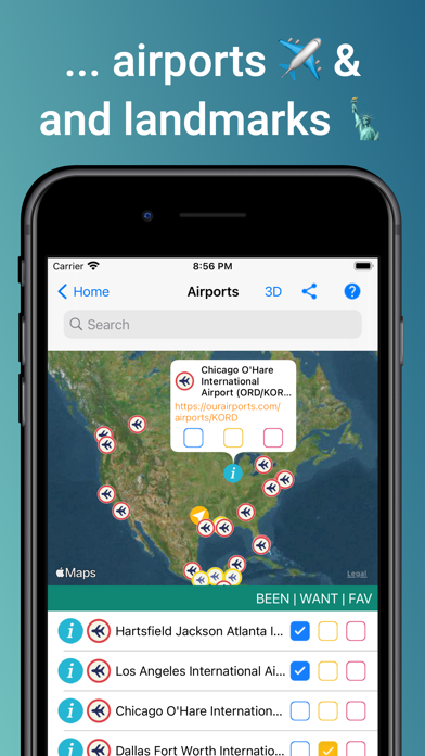 Places Been - Travel Tracker Screenshot
