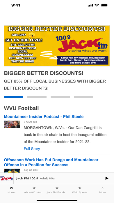 Jack FM 101 - Morgantown Screenshot