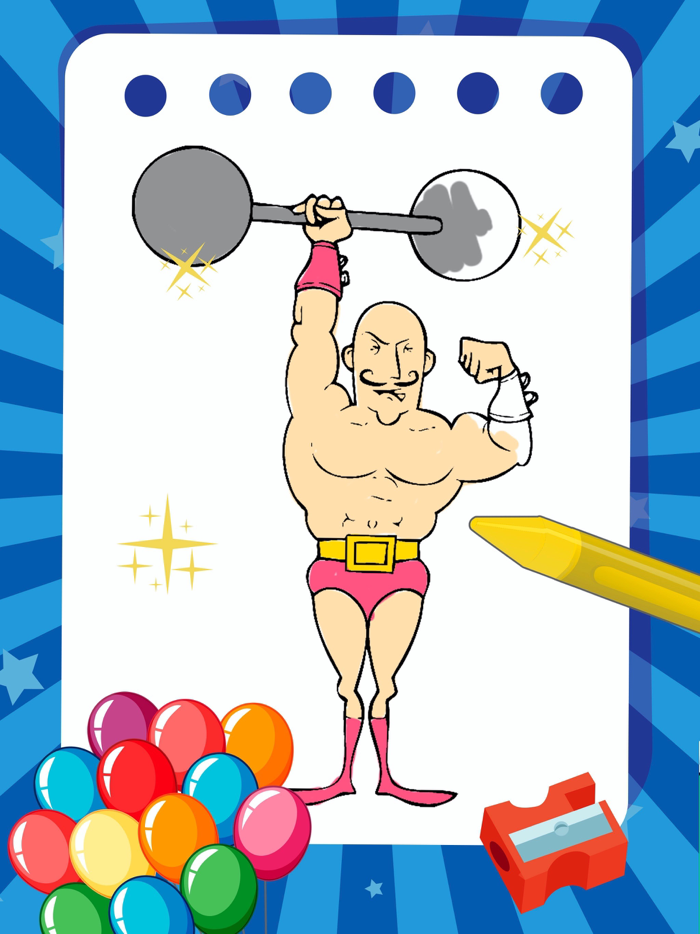 Circus and Clowns - Coloring