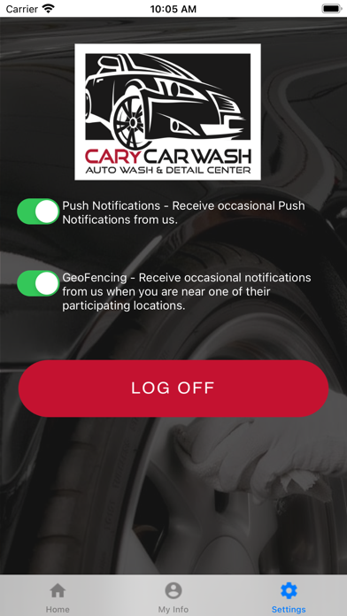 Cary Car Wash Rewards Screenshot