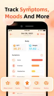 period tracker: monthly cycles iphone screenshot 4