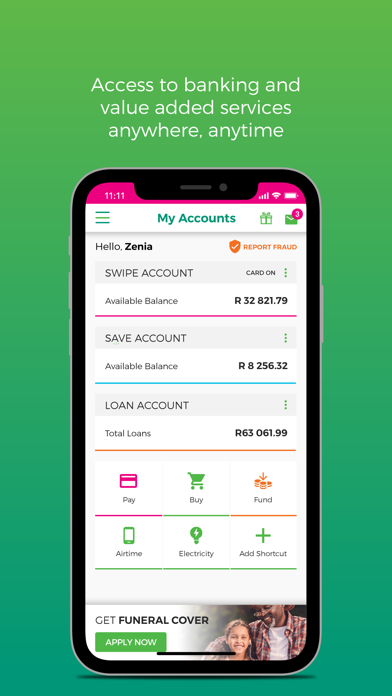 OM Money Account Screenshot