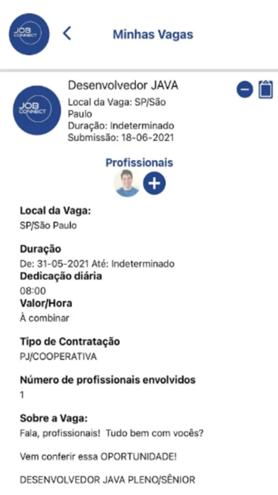 JOB Connect Screenshot