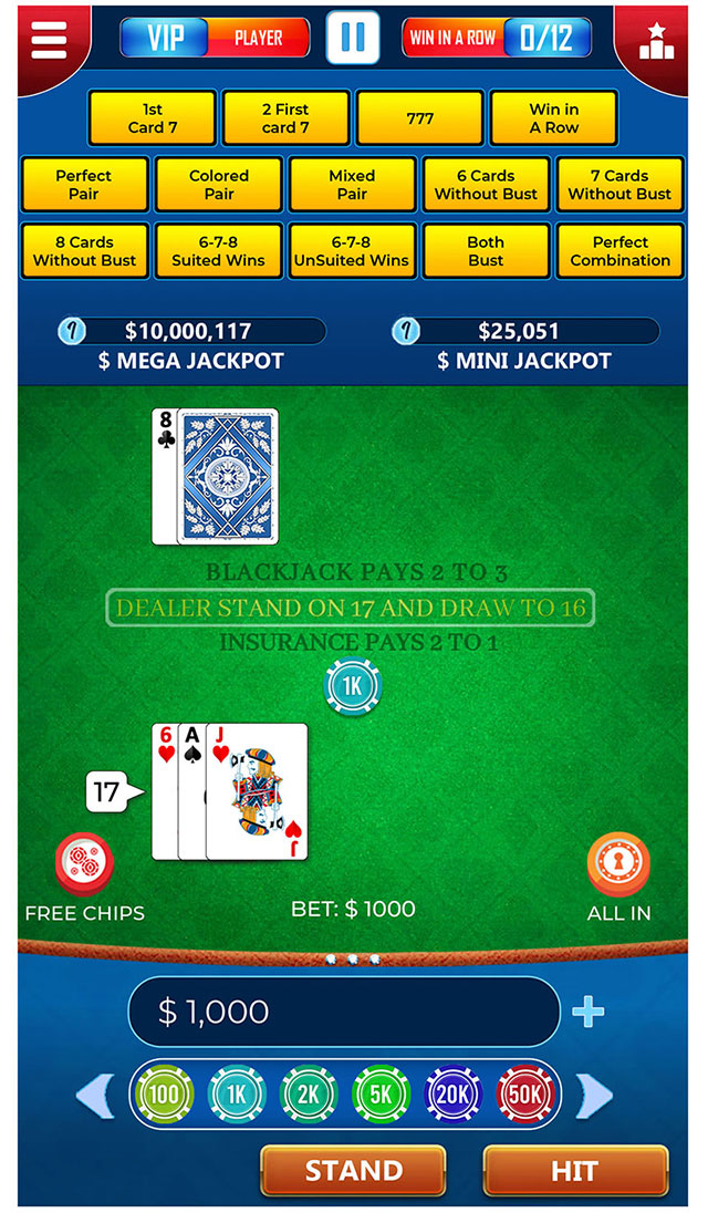 Blackjack King of Side Bets