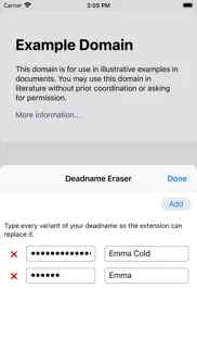 deadname eraser for safari iphone screenshot 1