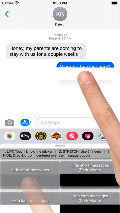 Unsend! - Hide text messages Screenshot