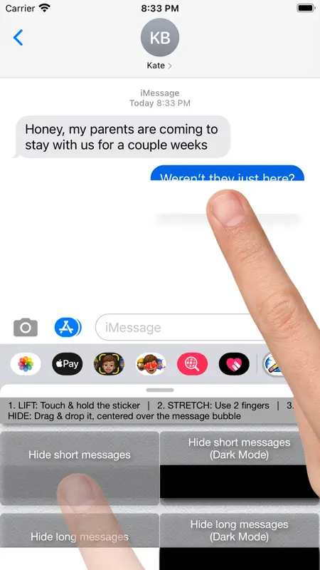 Unsend! - Hide text messages screenshot 2 of 5