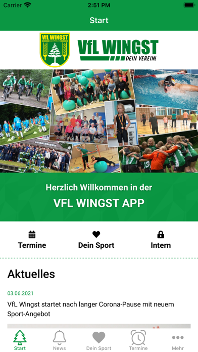 VfL Wingst von 1913 e.V. Screenshot