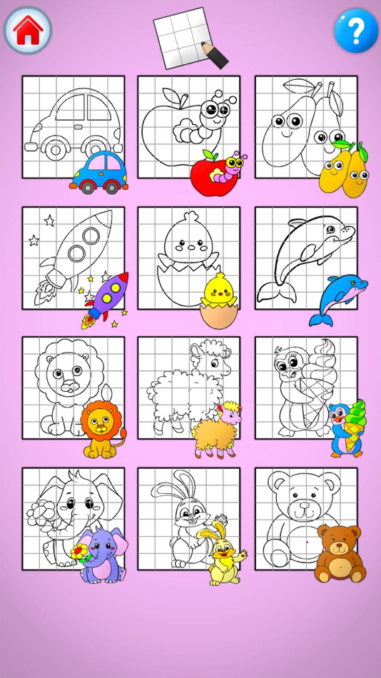 #6. Teach drawing step by step (iOS) Podle: wesam khaled alammouri