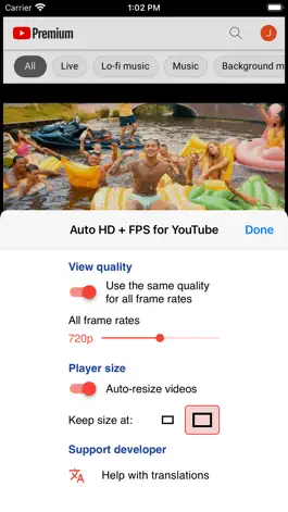 Game screenshot Auto HD + FPS for YouTube mod apk