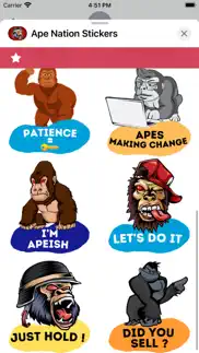 ape nation stickers iphone screenshot 3