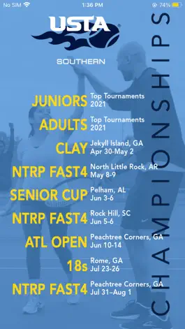 Game screenshot USTA Southern Championships mod apk
