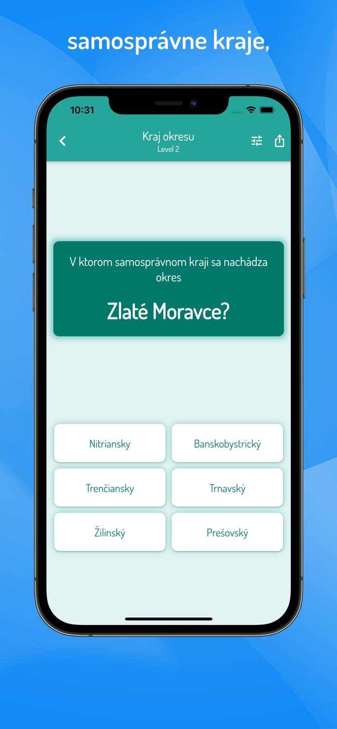 Okresy kraje a mestá SR