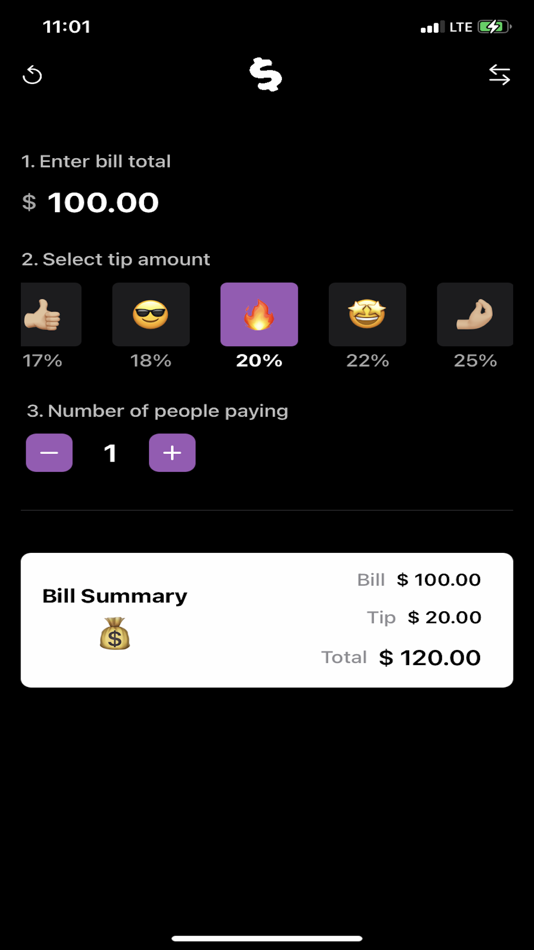 #2. Tip Calculator: Simple (iOS) By: Jason Schneider