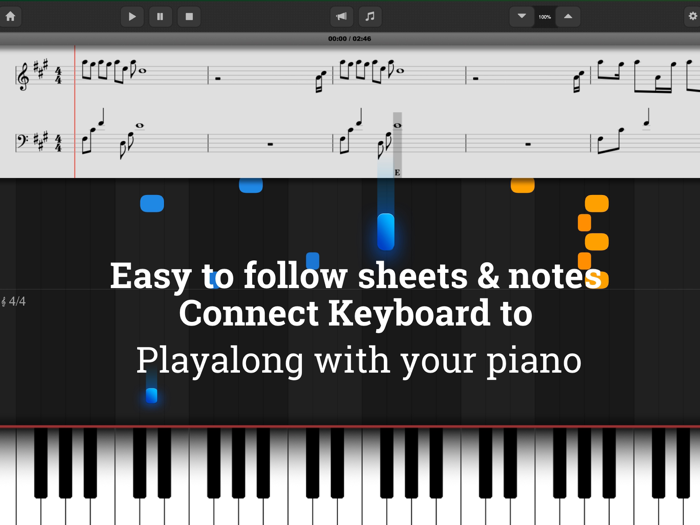 Piano - Play any song and sheets