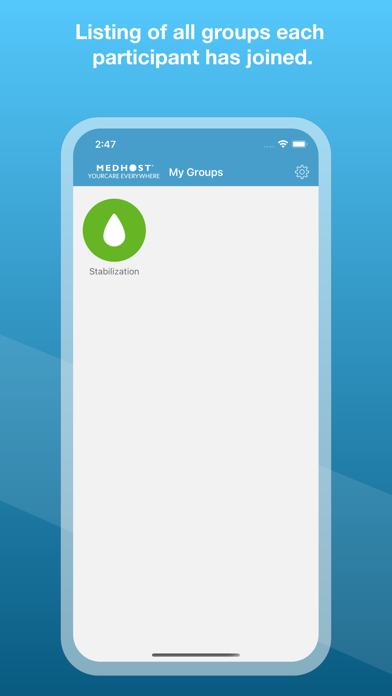 Support Groups Screenshot