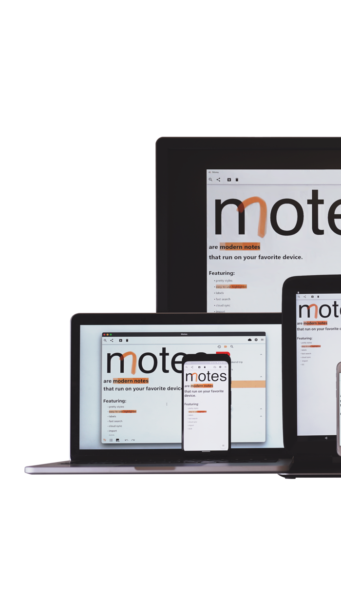 Motes - modern notes