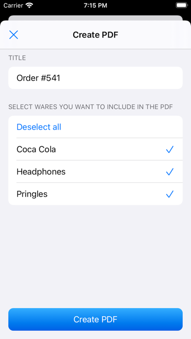 WareBear: Manage the warehouse Screenshot