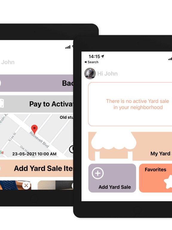 Yard Sale Online iPad screenshot 1 - Shopping app