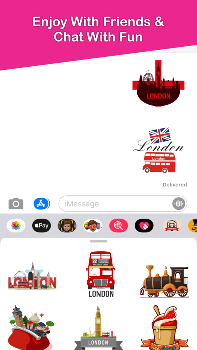 London Paris Stickers Pack Screenshot