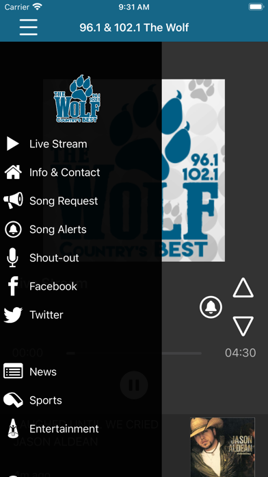 How to cancel & delete 96.1 & 102.1 The Wolf from iphone & ipad 2