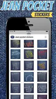 jean pocket stickers iphone screenshot 3