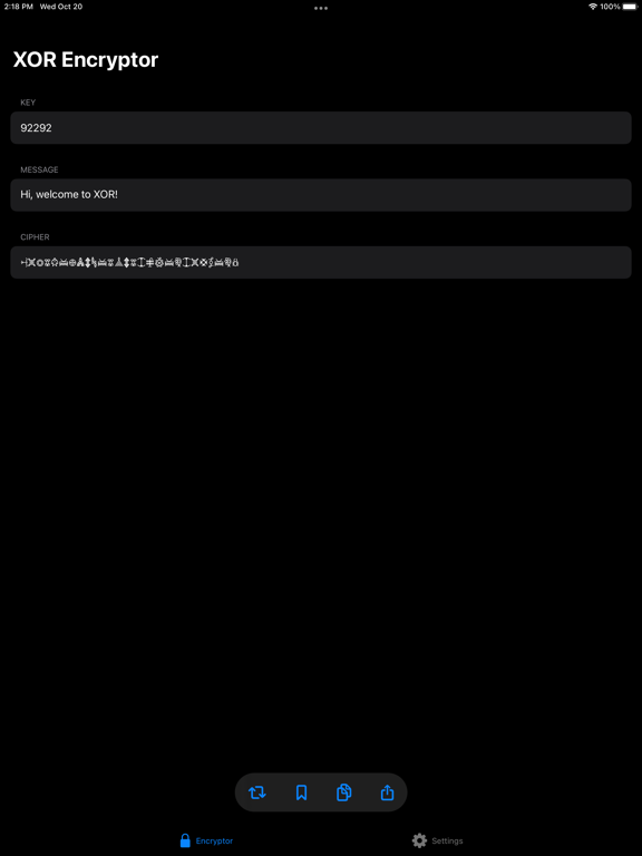 Screenshot #5 pour XOR - Text Encryptor