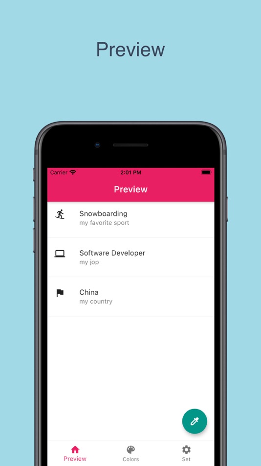 #1. Material Color (iOS) By: 猜成都