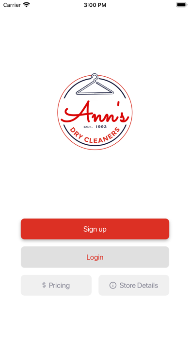 Ann's Dry Cleaners Screenshot 1 - AppWisp.com Ann's Dry Cleaners Screenshot 1 - AppWisp.com
