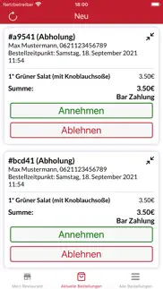 bestelleck für restaurants iphone screenshot 2