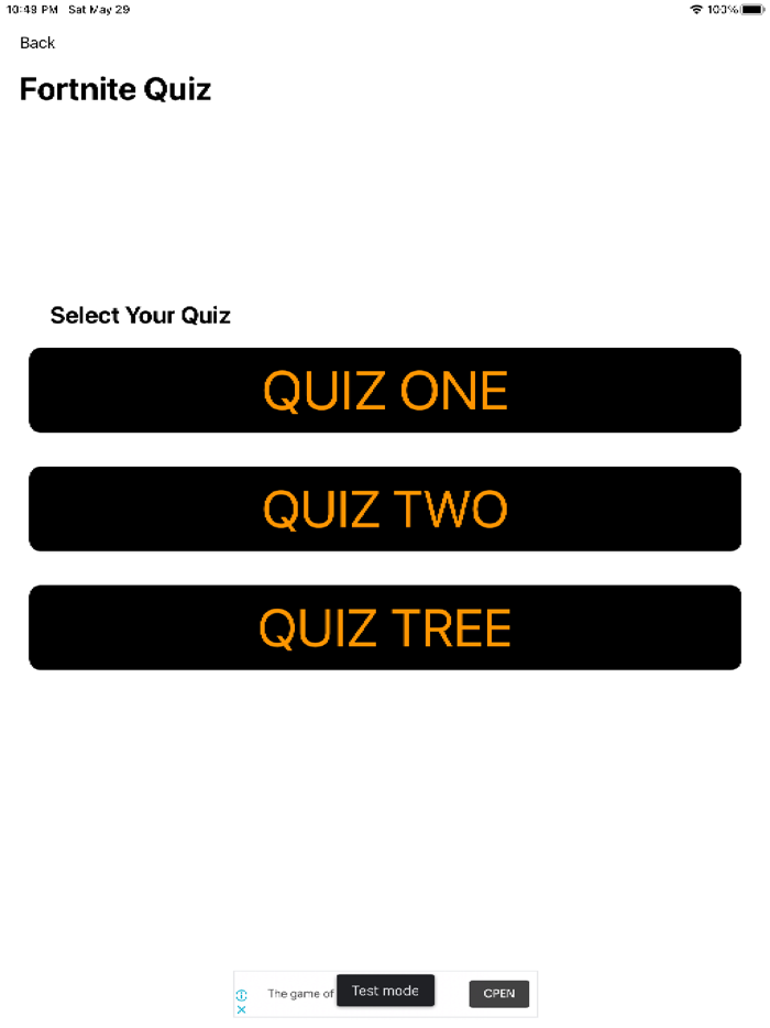 Master Quiz For Fortnite