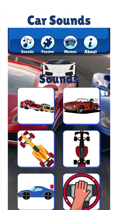 Best Car Games Puzzle & Sounds Screenshot