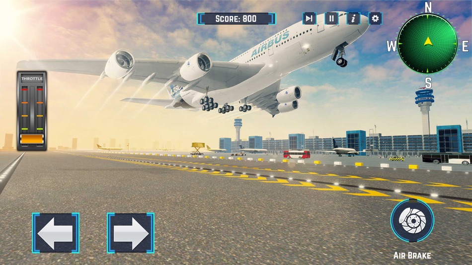 #2. Passenger Airplane Flight Sim (iOS) Podle: Umar Dilawar