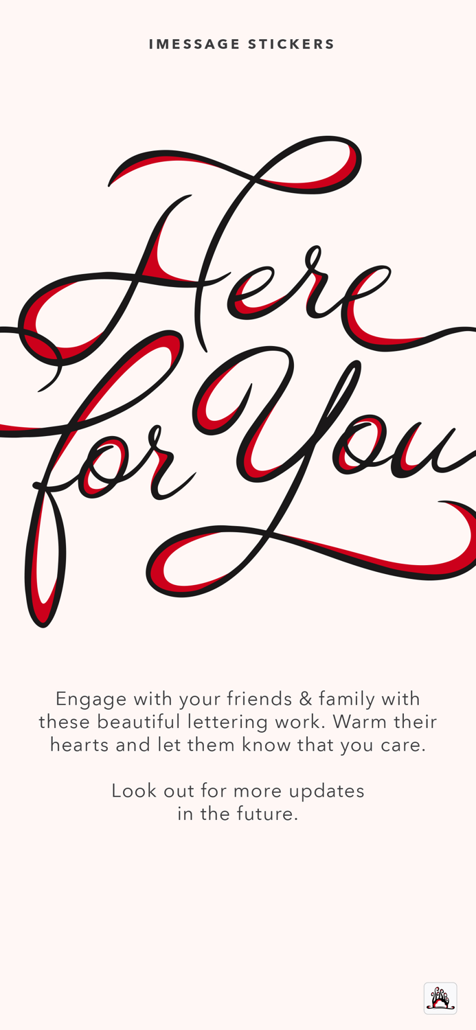 Here For You Stickers