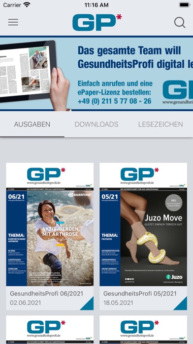 GesundheitsProfi Screenshot