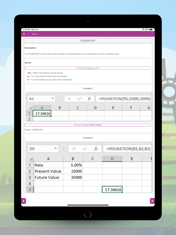 Learn Excel Formula iPad screenshot 7 - Education app