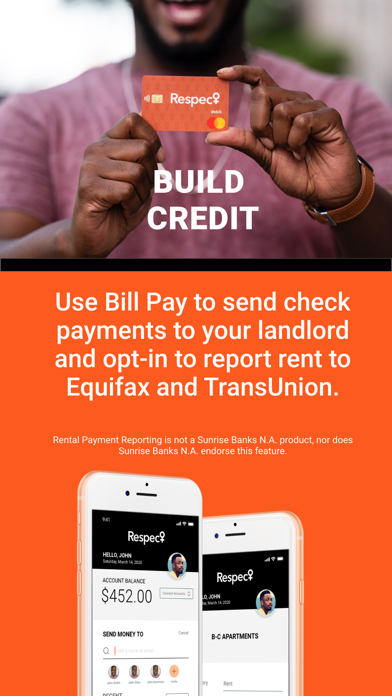 Respect Bank Account Screenshot