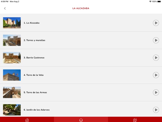 Audioguía Alhambra iPad app afbeelding 3