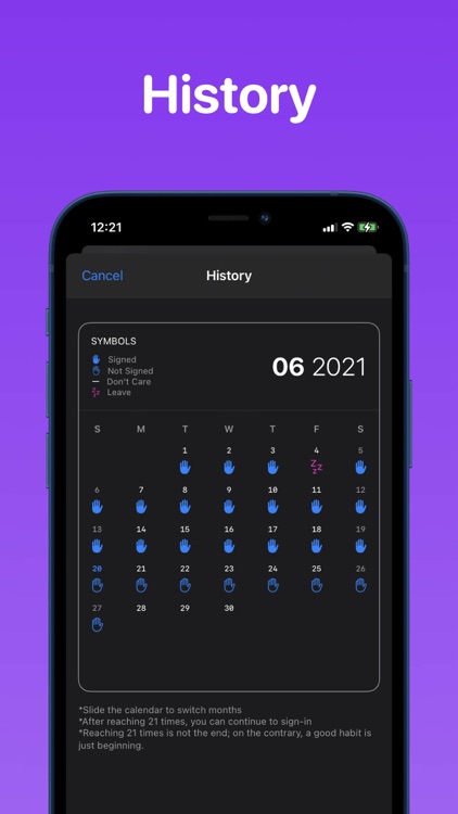 Reaching 21 - Habit tracker screenshot-6
