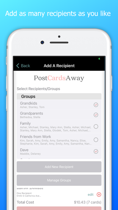 PostCardsAway Screenshot