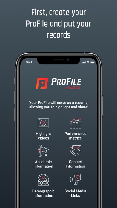 ProFile Athletes Screenshot