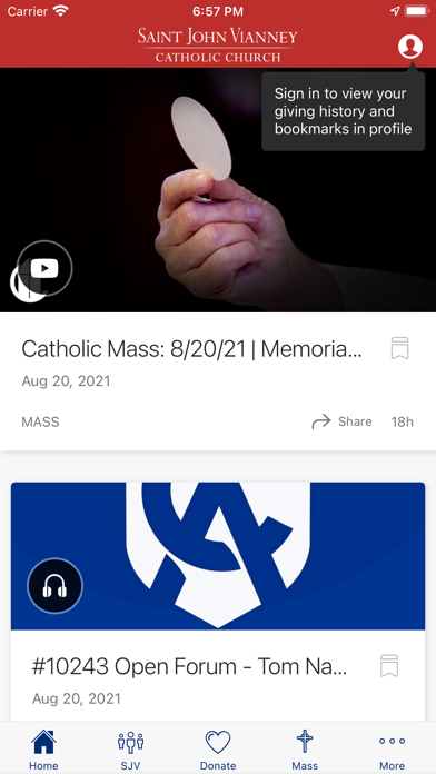 St. John Vianney Houston Screenshot
