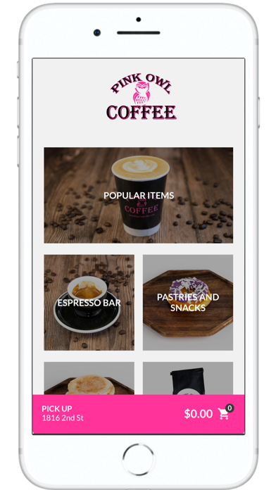 Pink Owl Coffee Screenshot