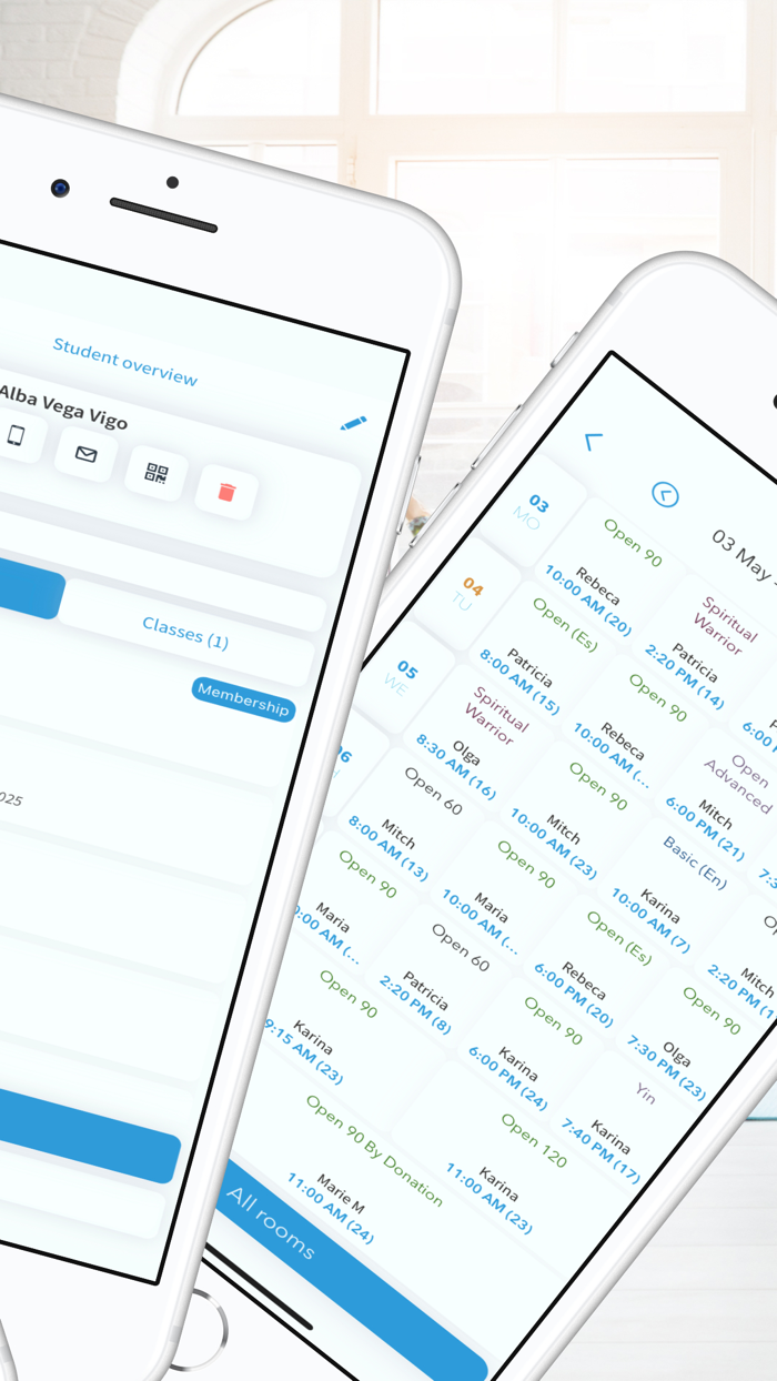 Open Manager. Yoga and Gym