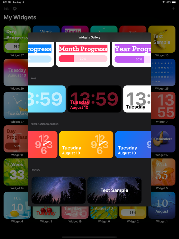 Screenshot #6 pour WidgetBucket: HomeScreen Theme